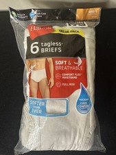 HANES MENS UNDERWEAR SIZE 48-50 3XL TAGLESS FULL RISE COMFORT WICKING FABRIC