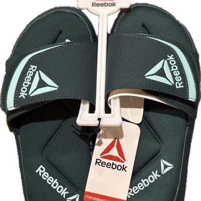 Reebok Delta Flow Slides Size 6 Green - NWT