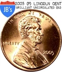 2005-P Lincoln Memorial Cent — photo from another recent sale