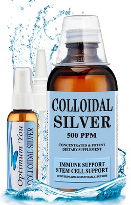 Colloidal Silver Liquid | 500 ppm, Extra Strength (8 oz) with Spray Bottle | ...