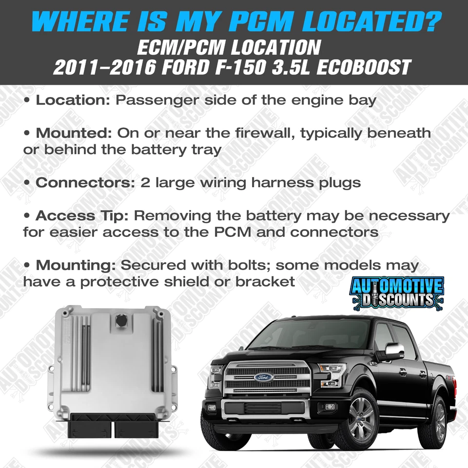 Ford F150 2015 3,5 L EcoBoost P/N FL3A-12A650-XA ECM ECU PCM VIN programado Foto 3 de 4