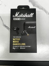 Marshall Motif II A.N.C Active Noise-Canceling Bluetooth Earbuds Black 