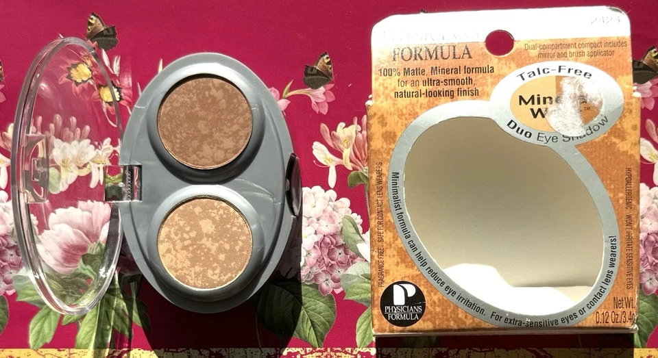 Physicians Formula 100% Matte Mineral Formula Dou Eye Shadow Terra Minerals 3,4g - Bild 4 von 4