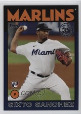 2021 Topps 1986 Baseball 35th Anniversary Series 2 Blue Sixto Sanchez #86B-8 qo3