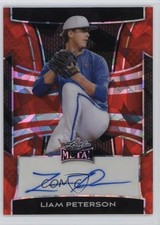 2025 Leaf Metal Auto Red Crystals 10/10 Liam Peterson #BA-LP1 Auto i6j