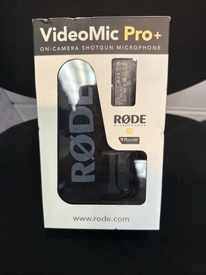 New Rode VideoMic Pro+ Plus On Camera Shotgun Microphone