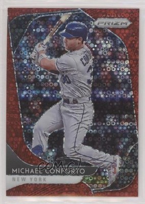 2020 Prizm Tier II Quick Pitch Red Donut Circle 76/99 Michael Conforto #178 1p5