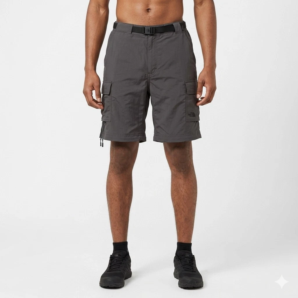 The North Face Mens Large Dark Gray Nylon Cargo Shorts Outdoors Hiking With Belt
Opens in a new wind