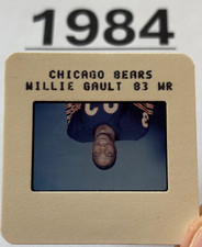 WILLIE GAULT 1984 NFL Transparency TV MEDIA SLIDE CHICAGO BEARS ROOKIE