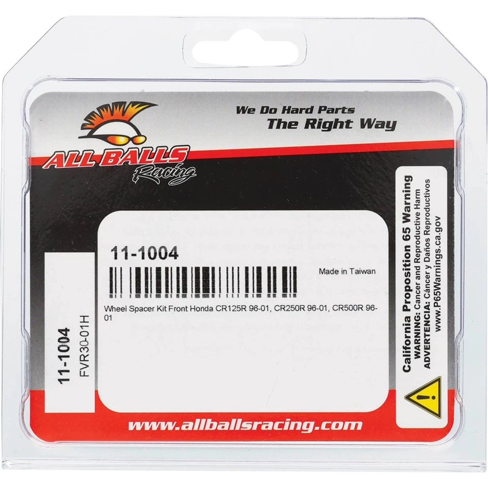 New All Balls Front Wheel Spacer Kit 11-1004 For Honda CR 125 R 96-01 - Image 4 of 4