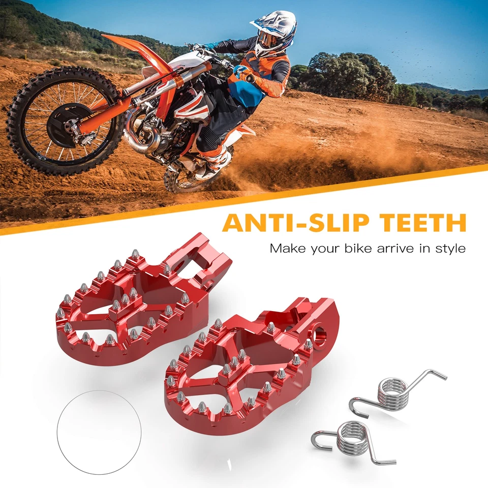 Pedal de reposapiés anchos para GAS GAS EX EC 250 300 F MC250F MC350 F 2021-2023 Foto 4 de 4