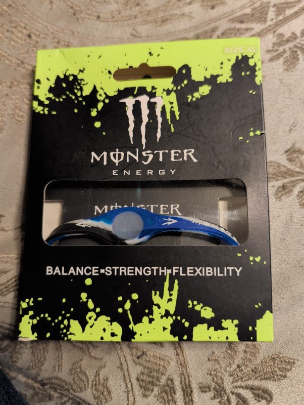 Monster Energy Athlete Bracelet Balance Strength Flexibility New Size XL