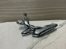 Chrome Plated Mighty Atlas Hood Ornament Yellow Light Missing Ball Chrome Plated Mighty Atlas Hood Ornament Yellow Light Missing Ball