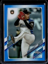 2021 Topps Chrome NPB #192 Kosei Yoshida Blue Refractor /150 (59H)