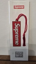 Supreme x David Howell & Co. Metal Bookmark Red
