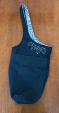 Zenifit Teal Gym Matt Tote Bag with Patterned Interior and Zip Pocket
