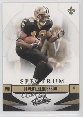 2008 Playoff Absolute Memorabilia Spectrum Black 57/100 Devery Henderson #95 z6b