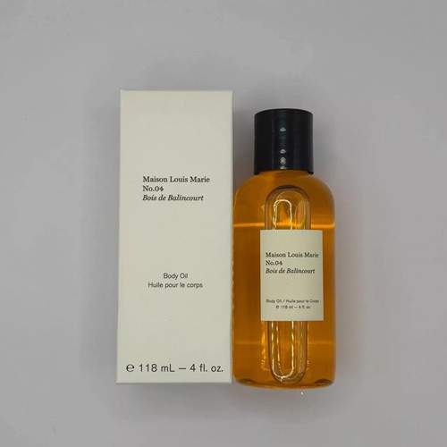 Maison Louis Marie No.04 Bois de Balincourt Natural Body Oil 118ml 4.0fl.oz. NIB