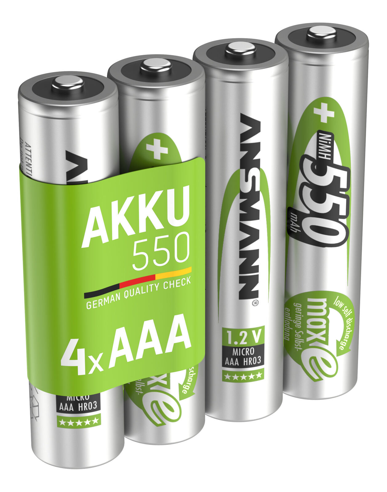 Thumbnail - Ansmann Nimh-akku Micro 550mah 4er-blister
