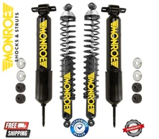 New Front Shocks & Rear Load Adjusting Monroe Reflex Set For GMC Chevy 1500 RWD
