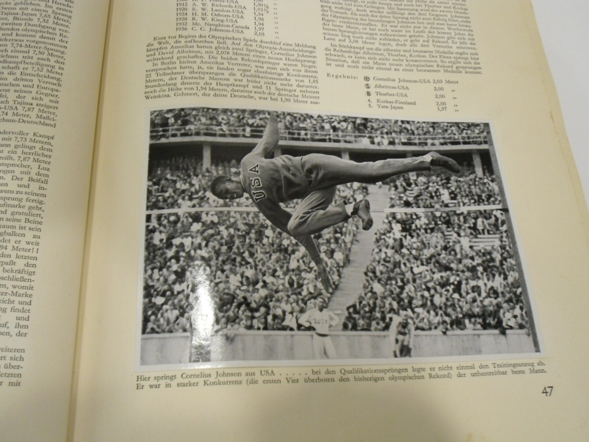 ドイツ　ベルリンオリンピック　1936年　雑誌2冊セット　当時　貴重資料　洋書 1936 Berlin Olympic Band II Hard Cover Bound Book with
