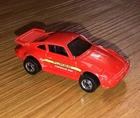 Vintage 1989 Hot Wheels Porsche 930 Turbo Red Diecast Toy Car Loose Blackwall