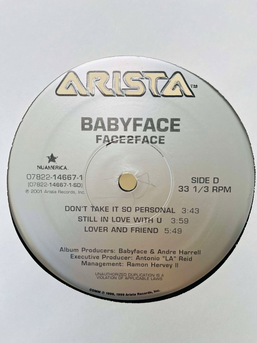 Babyface / Face2Face 2001 US Original 2LP Arista 07822146671
