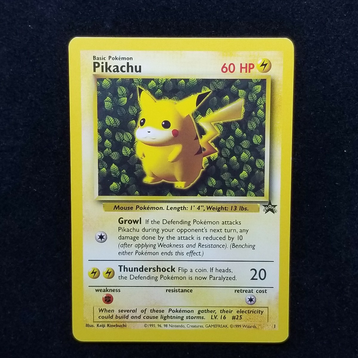 1999 MINT IVY PIKACHU BLACK STAR LEAGUE PROMO POKEMON CARD 1999 MINT IVY PIKACHU BLACK STAR LEAGUE PROMO POKEMON CARD