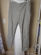 a new day Sz 4 Stretch Striped Black White Pants