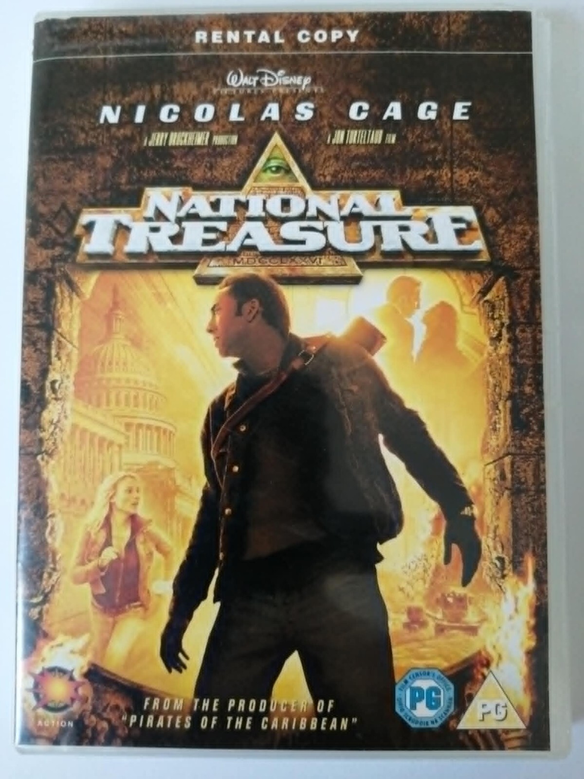 DVD National Treasure. Movie. Film. Nicolas Cage. Jon Voight. Sean Bean