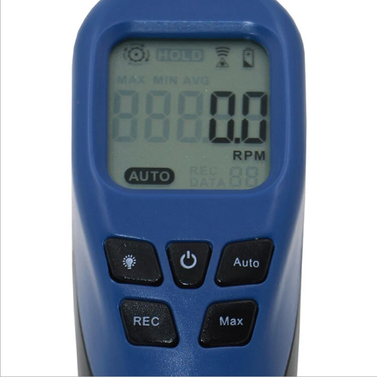 Velocímetro láser digital sin contacto 2,5-99999 rpm motor velocidad
