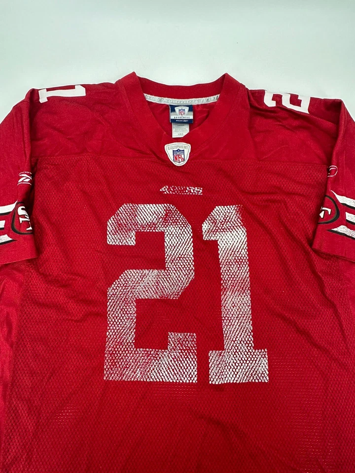 Camiseta deportiva roja Reebok de fútbol americano de la NFL Frank Gore #21 de los 49ers de San Francisco talla L Foto 2 de 4