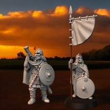 Vendel Banner Hornblower: 28mm Dark Ages Wargame Display Miniatures