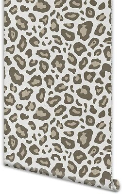Leopard Peel and stick Self-adhesive Wallpaper Dressing Table Background Wall