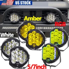 4/5/7inch Car LED Work Light Pods Spot Flood Combo Offroad SUV Driving Fog Lamp
