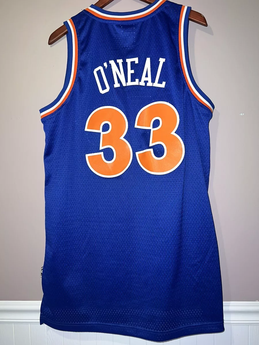 Cleveland Cavaliers #33 Shaquille O'Neal Blue Hardwood Classics Jersey