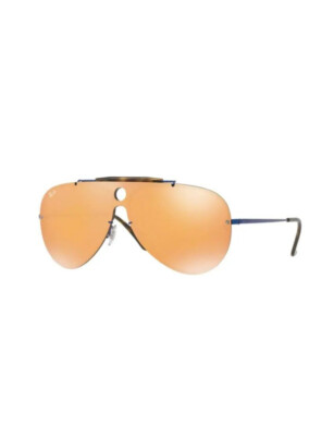 Ray-Ban RB3581N 90387J Blue Aviator Orange Mirror 132-140mm Unisex Sunglasses