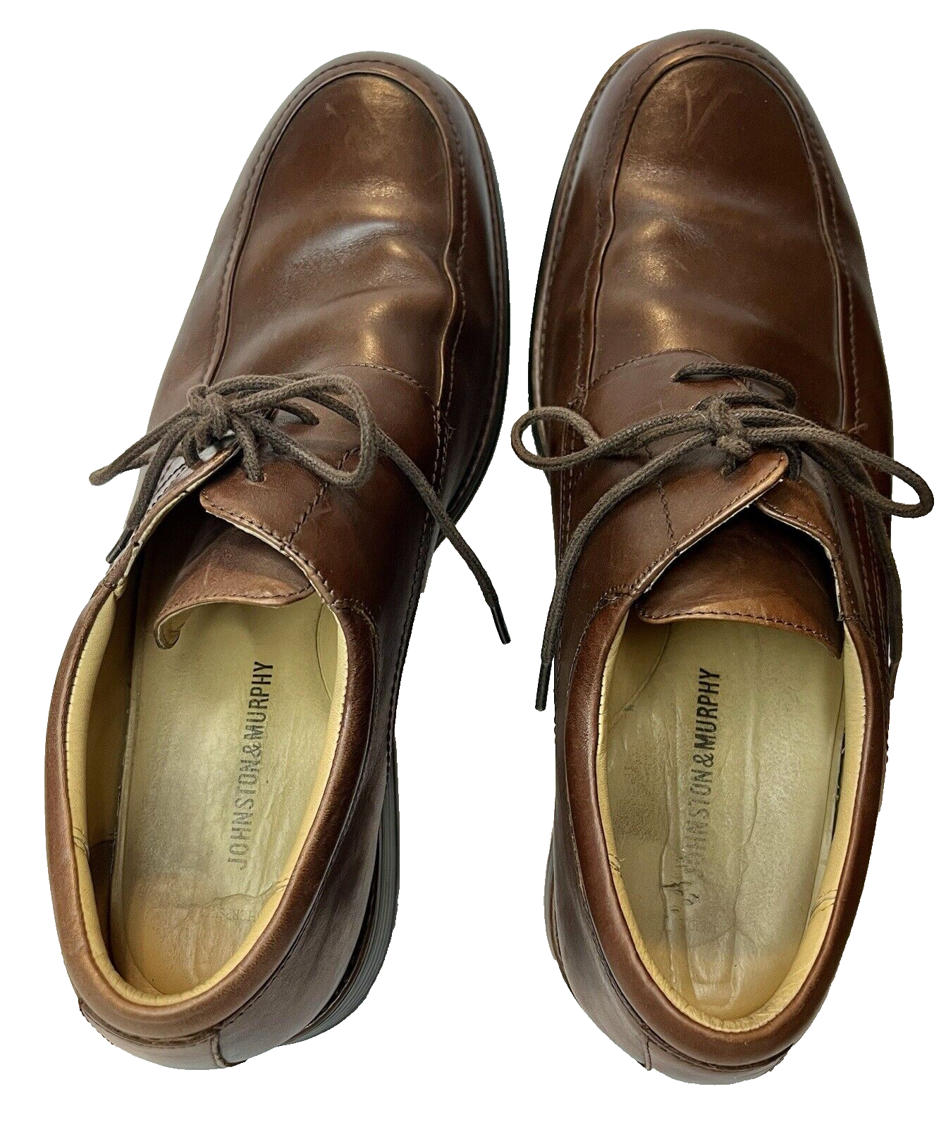 SAOLA Johnston & Murphy uomo Samford pelle di vitello marrone mocassino Oxford 20 7430 taglia 10 5 M