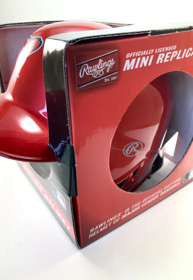 Arizona Diamondbacks MLB Rawlings Mini Helmet Chrome Red Alt - Image 2 of 4
