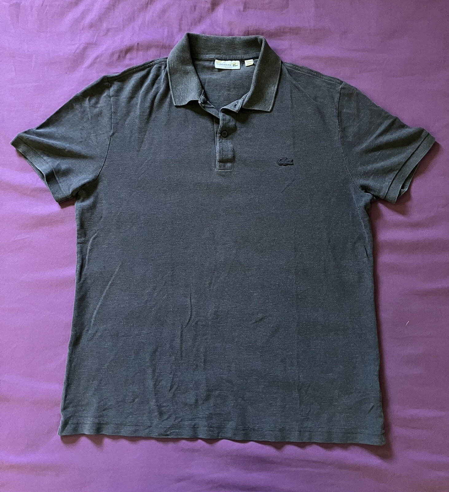 Lacoste Classic Fit Long Sleeve Polo Shirt, Men's Size XL cotton green type Vintage Second Hand