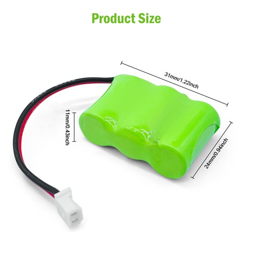 Ni-MH Battery 3.6V 220mAh for Dogtra Dog Training Collar BP20R 200NCP 35AAAH3BMX - Picture 4 of 12