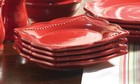 Princess House PAVILLION™ Berry Square Dessert Plates Set of 4, 6366 — photo 1