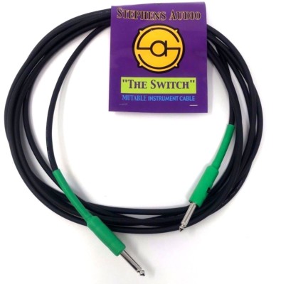 The Switch Guitar Cable 15' Bass/Guitar Green Cable Mutable Circuit Breaker New