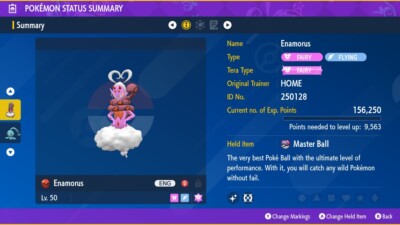 SHINY Naive Enamorus HOME Event Pokemon Scarlet/Violet