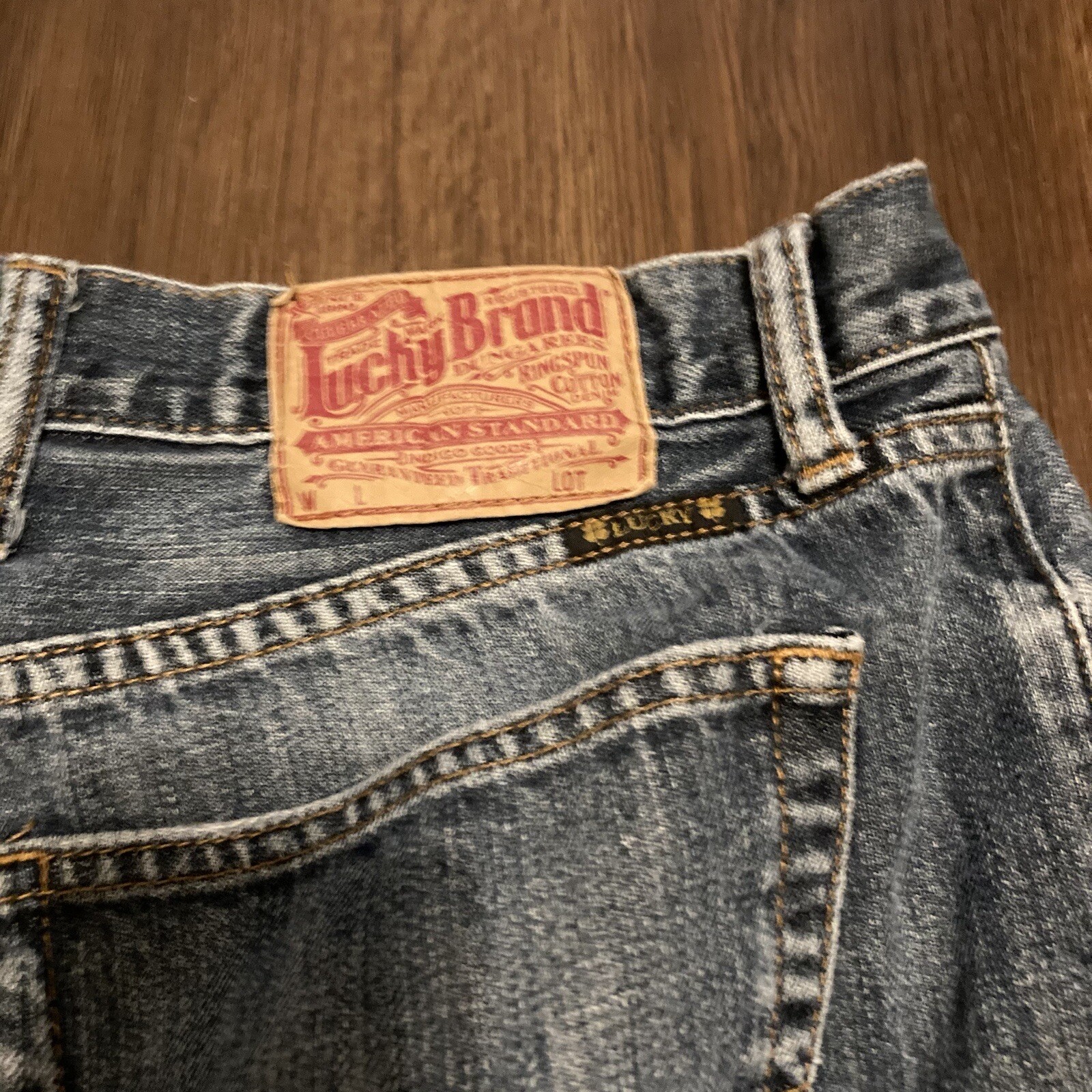 Lucky Brand Jeans Blue 181 Relaxed Straight Leg Stretch Denim Men&rsquo;s Size 33