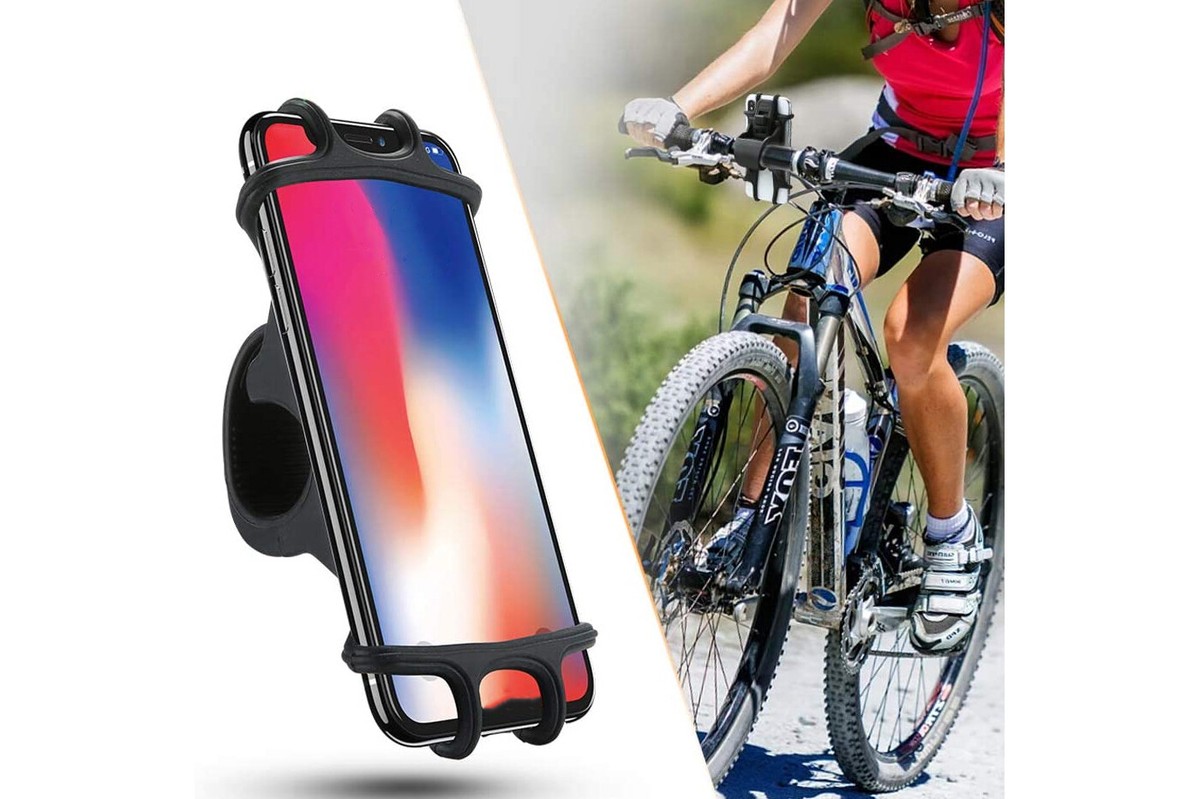 Supporto cellulare bici in gomma porta telefono bicicletta