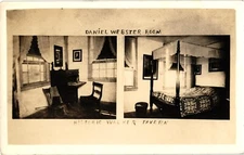 Daniel Webster Room Walker Tavern Irish Hills MI RPPC Real Photo Postcard c1910
