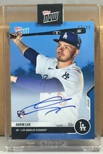 2020 TOPPS NOW ROAD TO OPENING DAY #OD-413B GAVIN LUX DODGERS RC BLUE AUTO 42/49