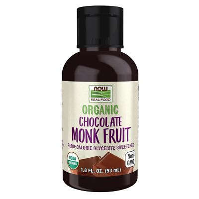 Organic Monk Fruit Liquid Sweetener Zero Calorie Vegan Gluten Free 1.8 Fl Oz