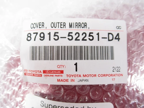 Genuine OEM Toyota 87915-02360-D0 Passenger Side Mirror Cover Red 20-22 Corolla